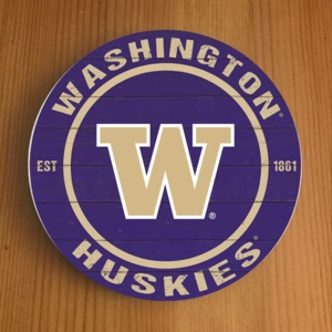 Washington Huskies Round Coasters x 6