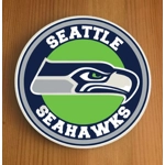 Seattle Seahawks Round Coasters x 6