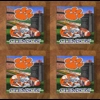 Clemson Tigers GLASS Coasters x 4