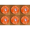 Denver Broncos Round Coasters x 6