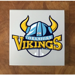 Yorkshire Vikings GLASS Coasters x 4