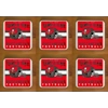 Tampa Bay Buccaneers Coasters x 6