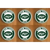 New York Jets Round Coasters x 6
