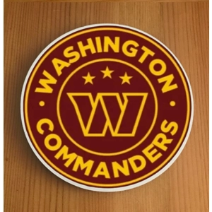 Washington Commanders Round Coasters x 6