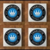 Charlotte FC GLASS Coasters x 4