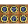 St Louis Blues Round Coasters x 6