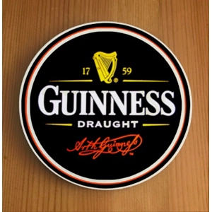 Guinness Round Coasters x 6