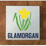 Glamorgan GLASS Coasters x 4