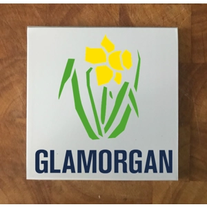 Glamorgan GLASS Coasters x 4