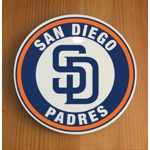 San Diego Padres Round Coasters x 6