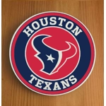 Houston Texans Round Coasters x 6