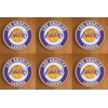 Los Angeles Lakers Round Coasters x 6