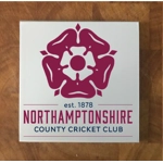 Northamptonshire GLASS Coasters x 4