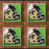 New Orleans Saints GLASS Coasters x 4