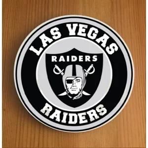 Las Vegas Raiders Round Coasters x 6