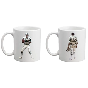 2 x Joe Namath - New York Jets 11oz Mugs