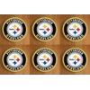 Pittsburgh Steelers Round Coasters x 6