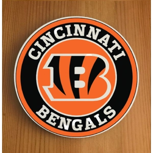 Cincinnati Bengals Round Coasters x 6