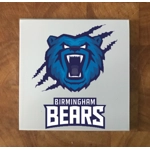 Birmingham Bears GLASS Coasters x 4