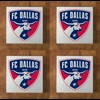 FC Dallas GLASS Coasters x 4