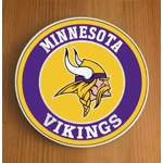 Minnesota Vikings Round Coasters x 6