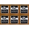 Las Vegas Raiders Coasters x 6
