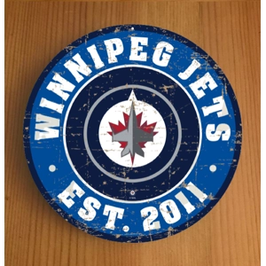 Winnipeg Jets Round Coasters x 6