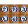 San Diego Padres Round Coasters x 6