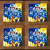 Los Angeles Rams GLASS Coasters x 4