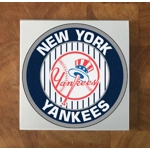 New York Yankees GLASS Coasters x 4