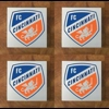 FC Cincinnati GLASS Coasters x 4