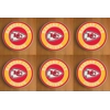 Kansas City Chiefs Round Coasters x 6