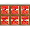 Kansas City Chiefs Coasters x 6