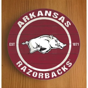 Arkansas Razorbacks Round Coasters x 6 COPY