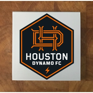 Houston Dynamo GLASS Coasters x 4