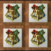 Harry Potter GLASS Coasters x 4