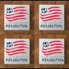New England Revolution GLASS Coasters x 4