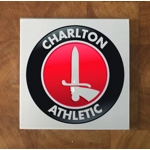 Charlton Athletic GLASS Coasters x 4