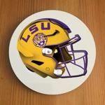 LSU Louisiana State University Round Coasters x 6