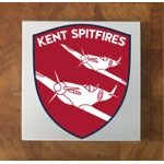 Kent Spitfires GLASS Coasters x 4