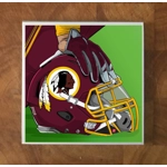 Washington Redskins GLASS Coasters x 4