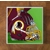 Washington Redskins GLASS Coasters x 4