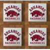 Arkansas Razorbacks GLASS Coasters x 4