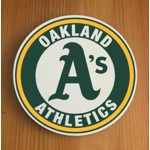 Oakland Athletics Round Coasters x 6