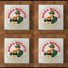Birra Moretti GLASS Coasters x 4