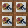 London Monarchs GLASS Coasters x 4
