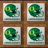 Oregon Ducks GLASS Coasters x 4
