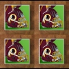 Washington Redskins GLASS Coasters x 4