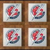 Lancashire Lightning GLASS Coasters x 4