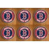 Boston Red Sox Round Coasters x 6